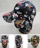 Legionnaires Hat [Army Camo/Flag Print] *Chin Snap